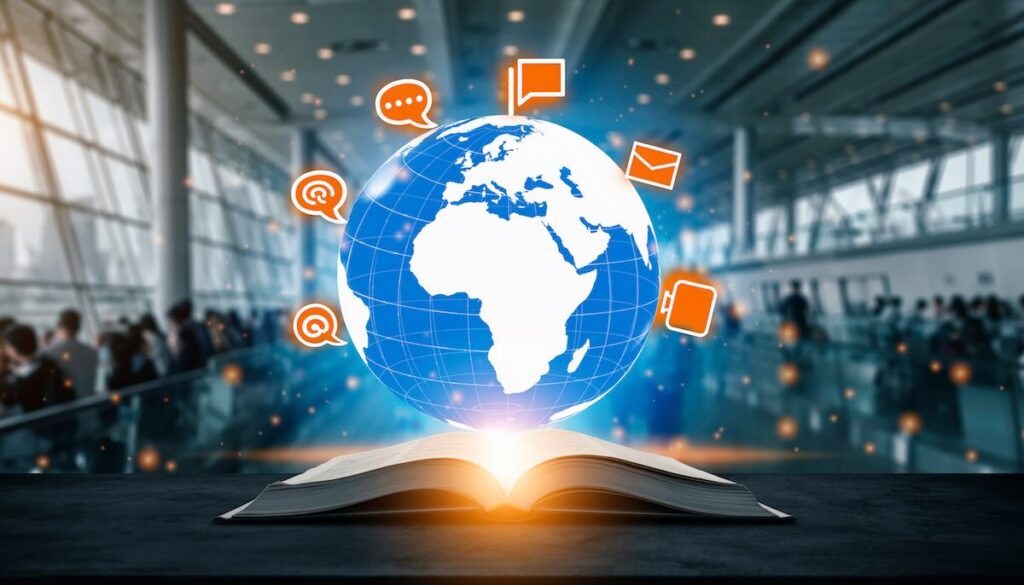 【2026年版】英語学習:挫折を習慣に変える最短で身につける本5選 忙しい社会人が最短で英語を身につけるための学習とグローバルなつながりを表現したアイキャッチ画像