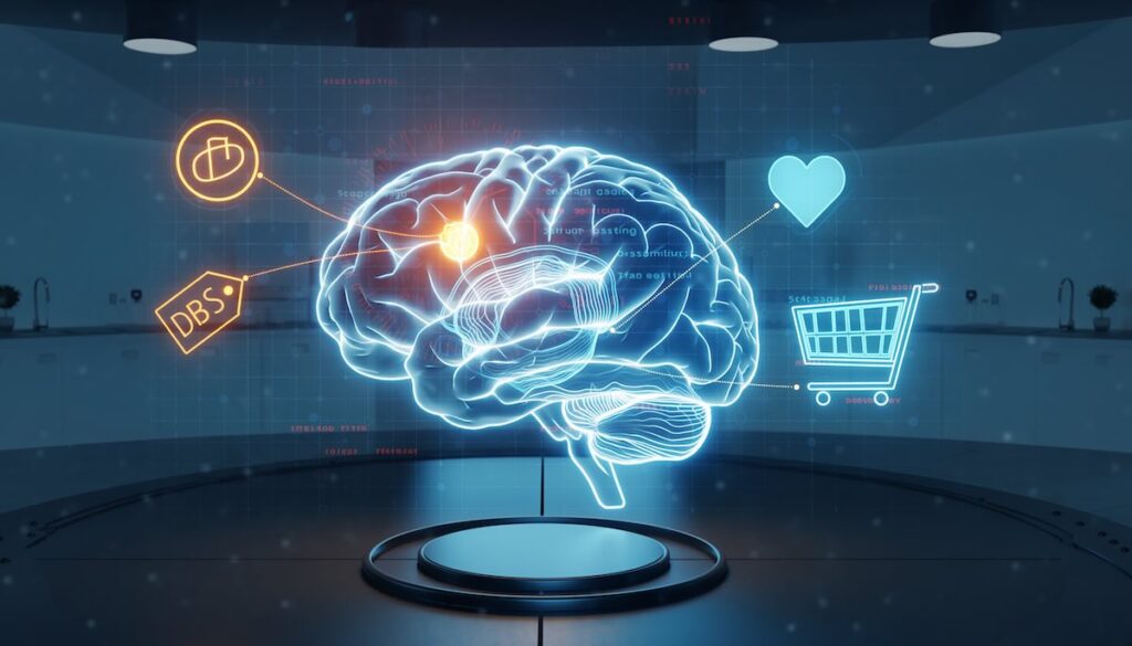 脳科学と心理学を応用して顧客の購買意欲を科学的に分析するニューロマーケティングのイメージ画像