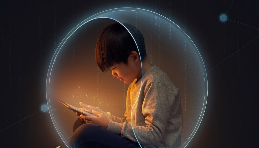 デジタル時代のいじめや不登校から子どもを守る、論理的な防衛策とサポート体制を解説する記事のアイキャッチ画像