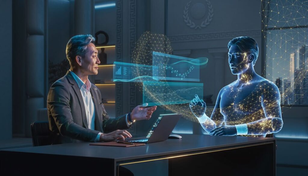 AIエージェントとの協働とAI時代の新たな思考法（AI脳）を解説する記事のアイキャッチ画像