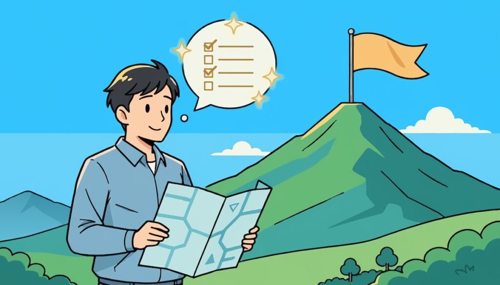 仕事と家庭の目標を両立させ、計画的に成果を出すための目標達成本を紹介する記事のアイキャッチ画像