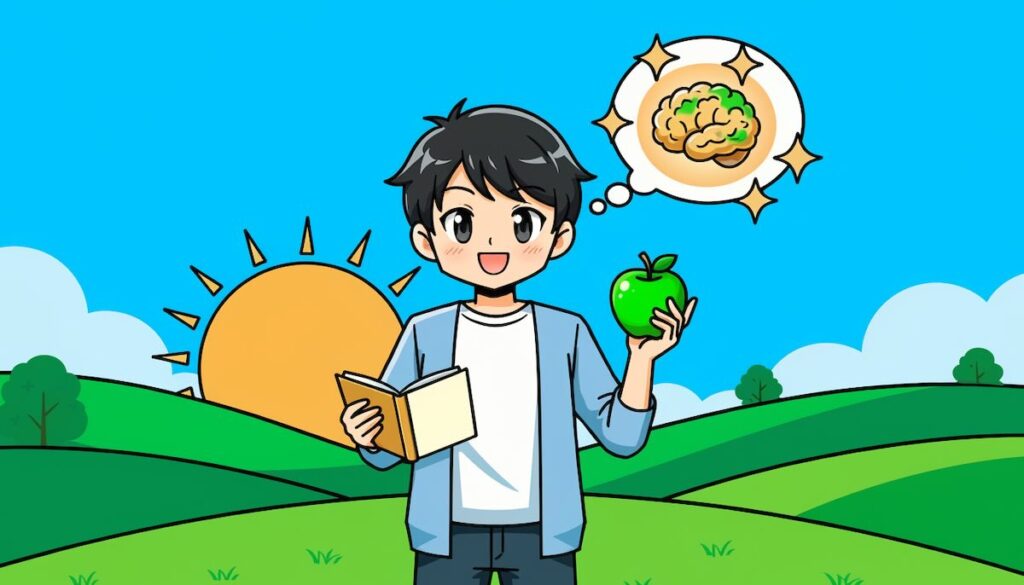 日々の疲れや老化の不安を手放し、最新科学に基づいた食事と習慣で冴えた頭と体を維持するための必読書を紹介する記事のアイキャッチ画像